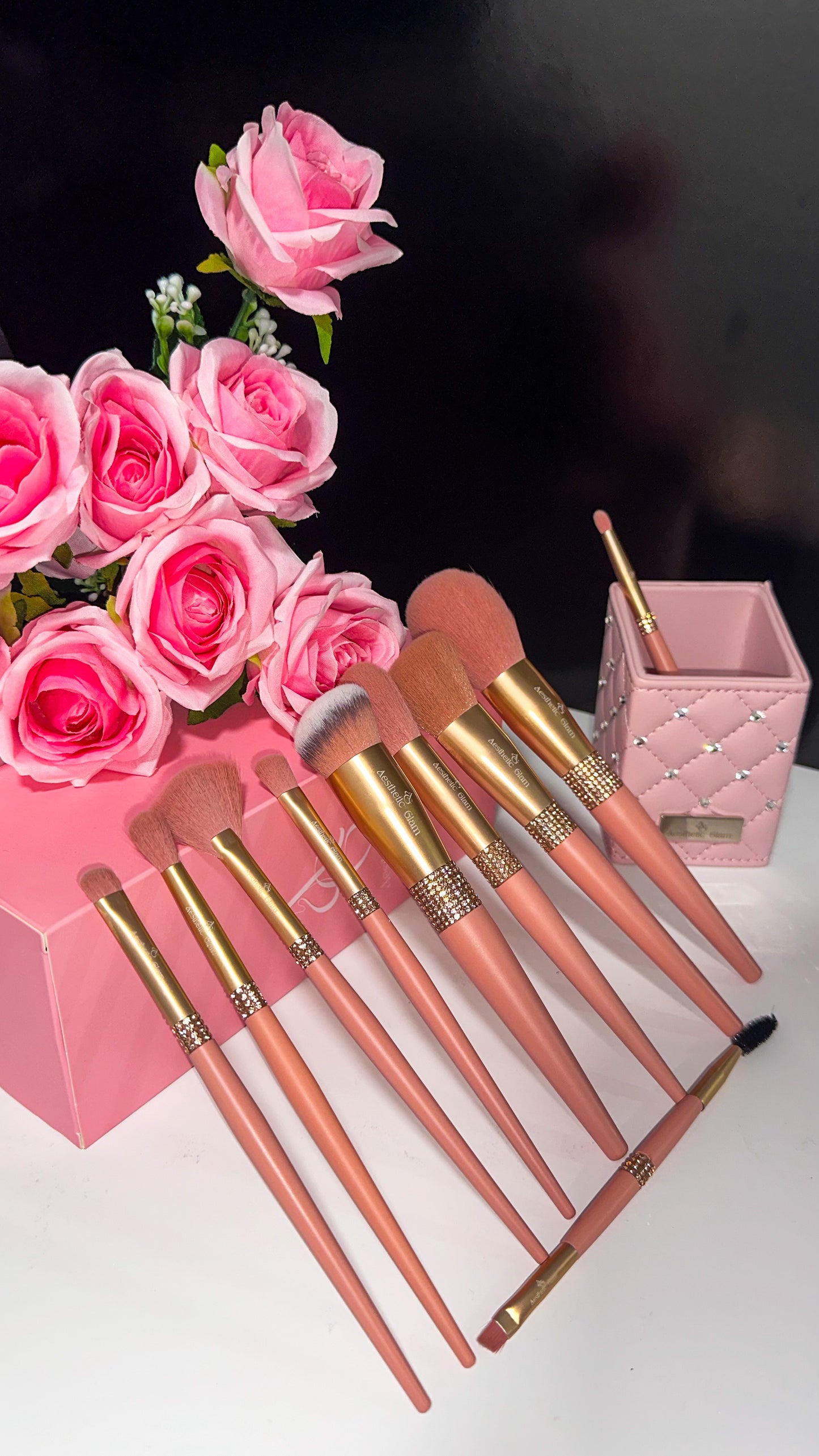 Diamond Handle Makeup Brush Set